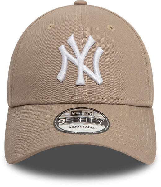 New York Yankees New Era 9Forty League Essential Ash Baseball Cap - pumpheadgear, baseball caps