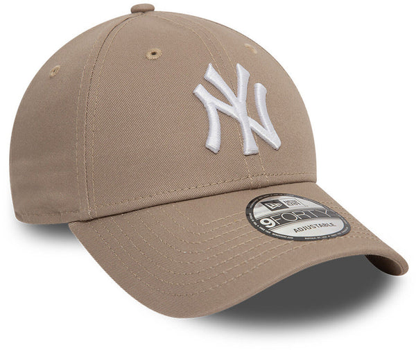New York Yankees New Era 9Forty League Essential Ash Baseball Cap - pumpheadgear, baseball caps