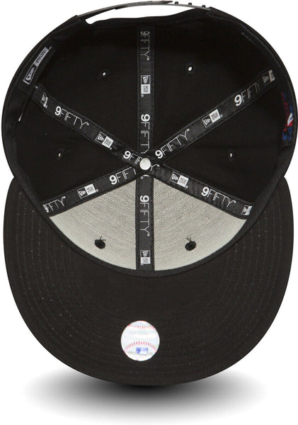 New Era 9Fifty NY Yankees ブラック/ホワイト スナップバック ベースボール キャップ