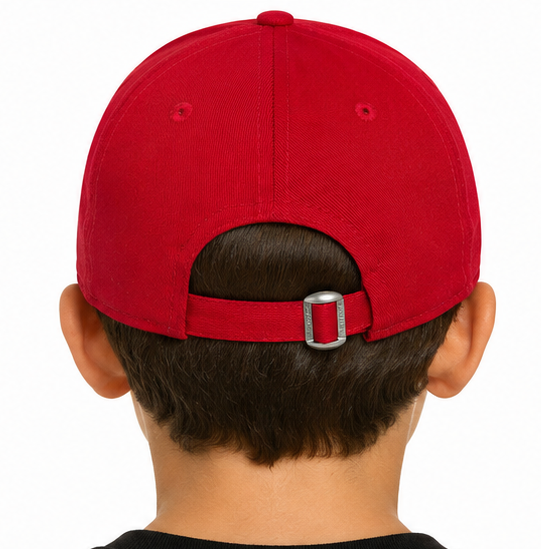 New York Yankees New Era 9Forty Kids Scarlet Baseball Cap (Age 4 - 12 Years)