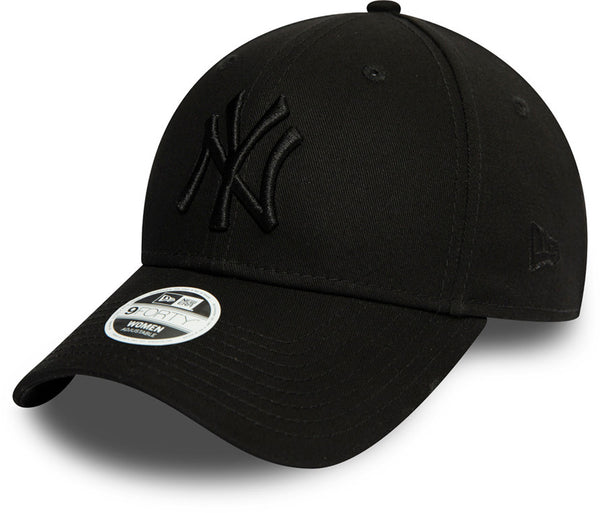 Womens New York Yankees New Era 9Forty Essential All Black Baseball Cap