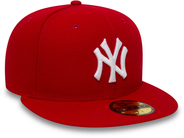 New York Yankees New Era 59Fifty MLB Red Baseball Cap - pumpheadgear, baseball caps