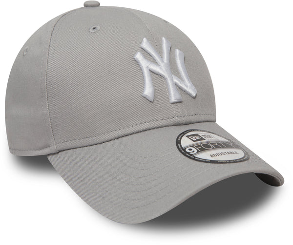 New York Yankees New Era 9Forty League Basic Grey Baseball Cap