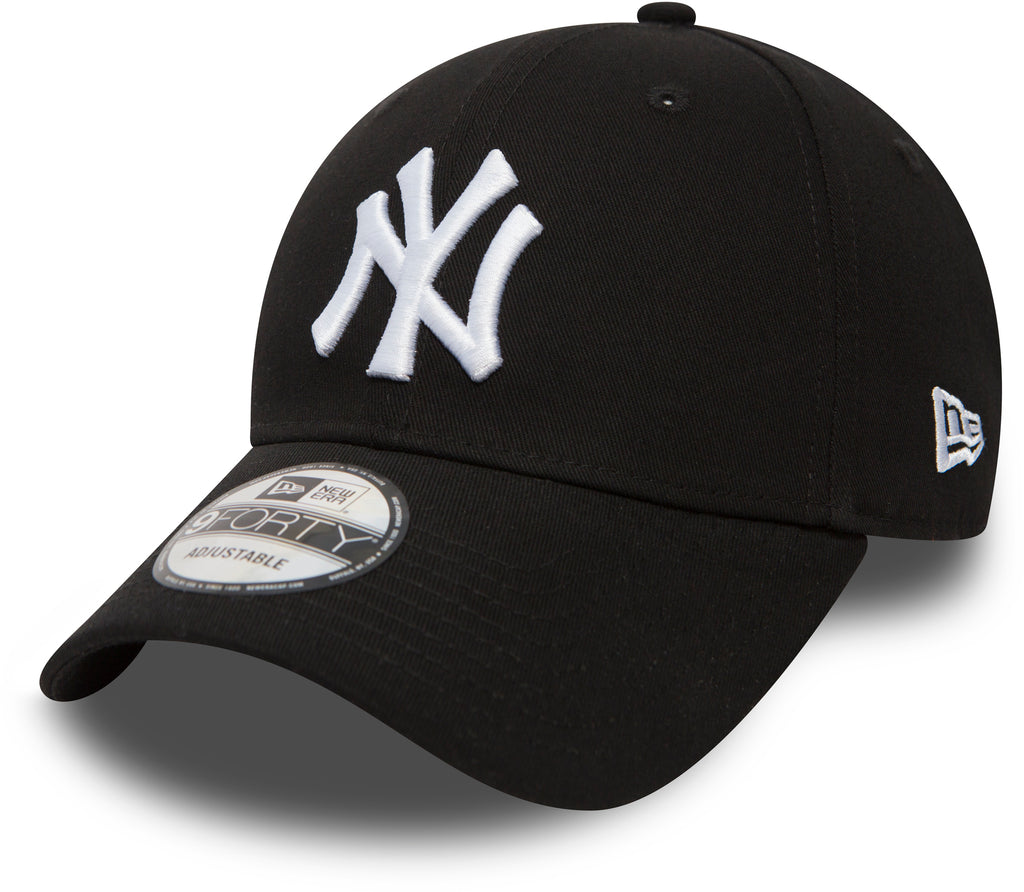 New Era 940 League Basic NY Yankees Adjustable Black Baseball Cap - pumpheadgear, baseball caps