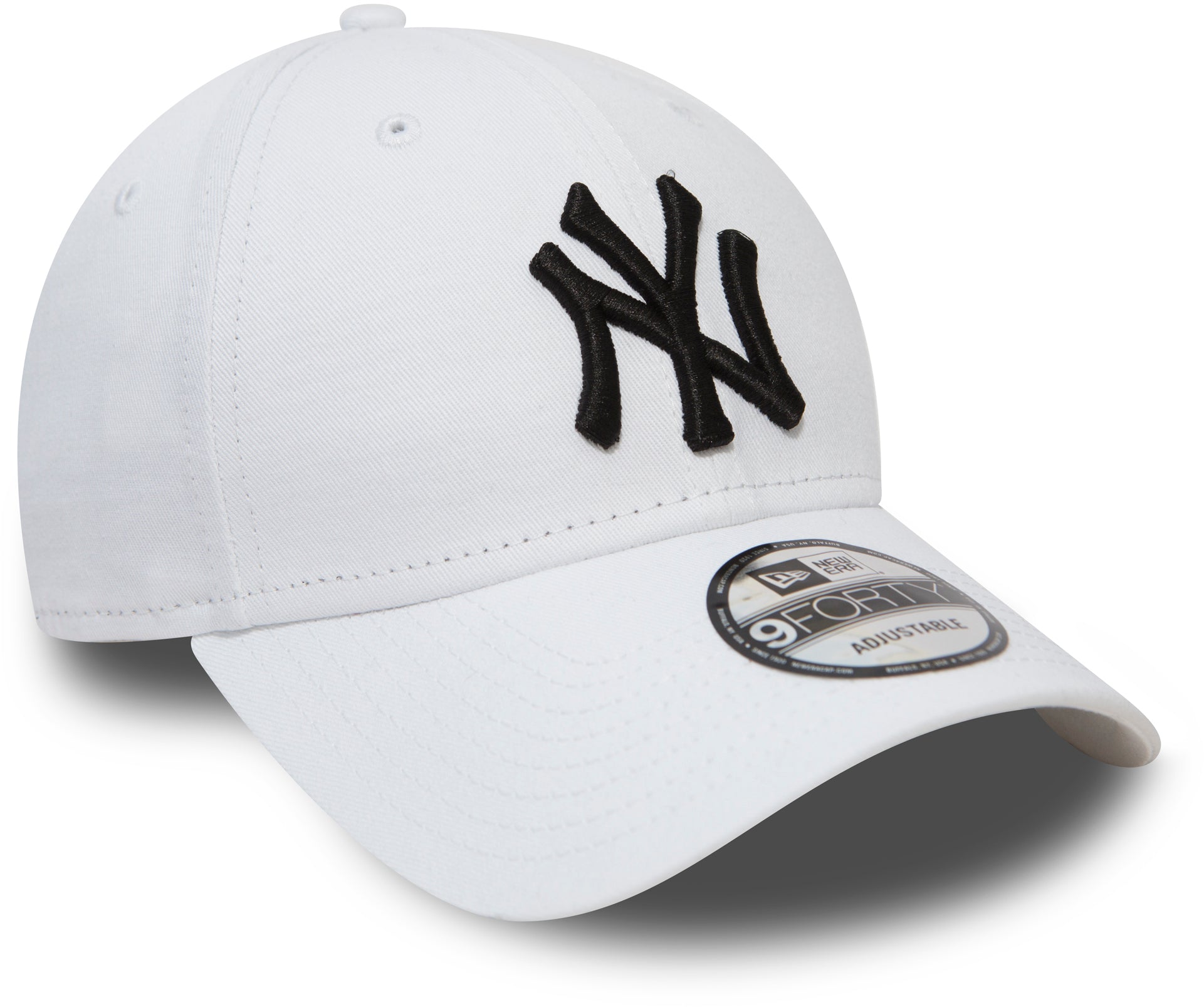 New York Yankees New Era 9Forty League Basic White Baseball Cap | lovemycap