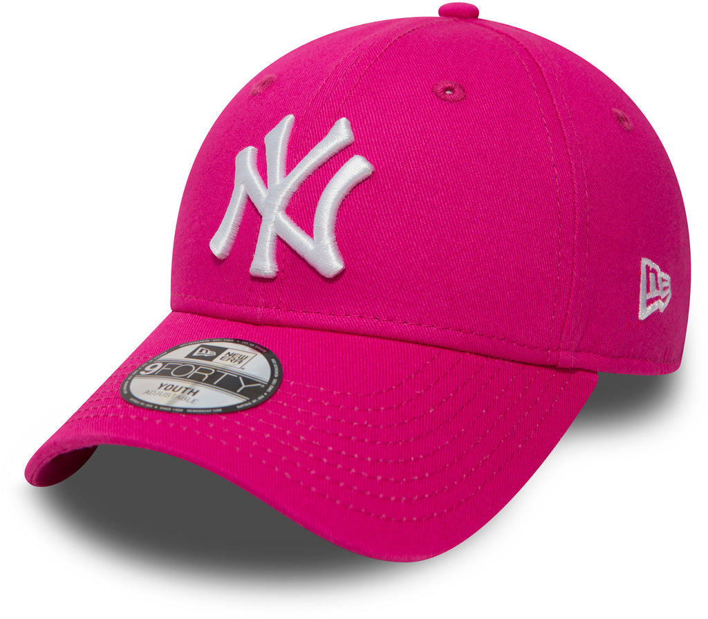 Girls NY Yankees New Era 940 Pink Adjustable Baseball Cap - lovemycap