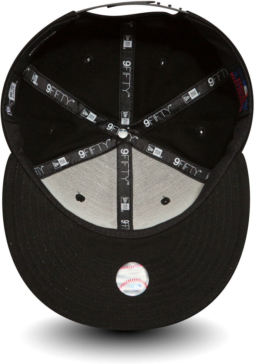 Yankees Zig Zag 9FIFTY Snapback White Black Hat