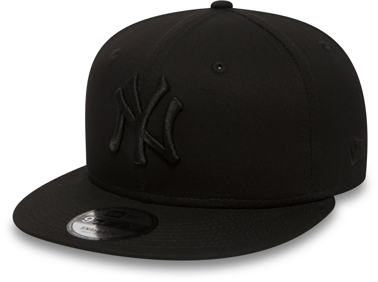 New New Era 9Fifty All Black Snapback Baseball Cap – lovemycap