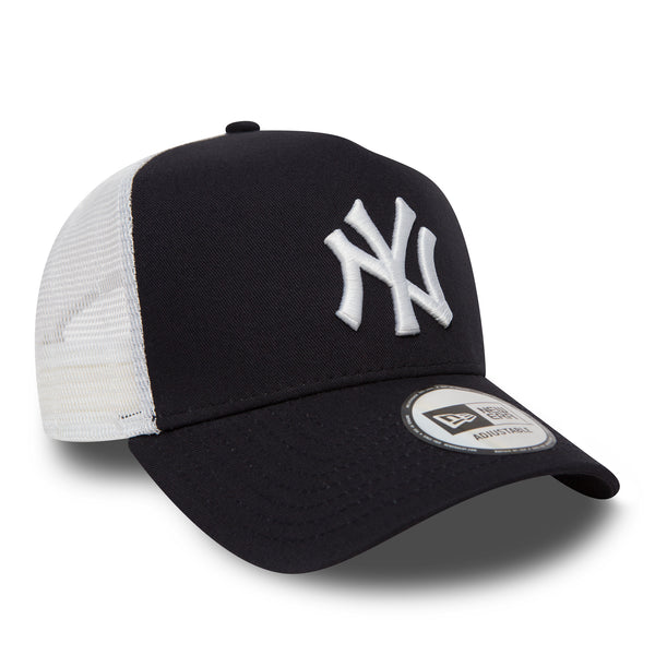 NY Yankees New Era Navy Clean Trucker Cap - pumpheadgear, baseball caps