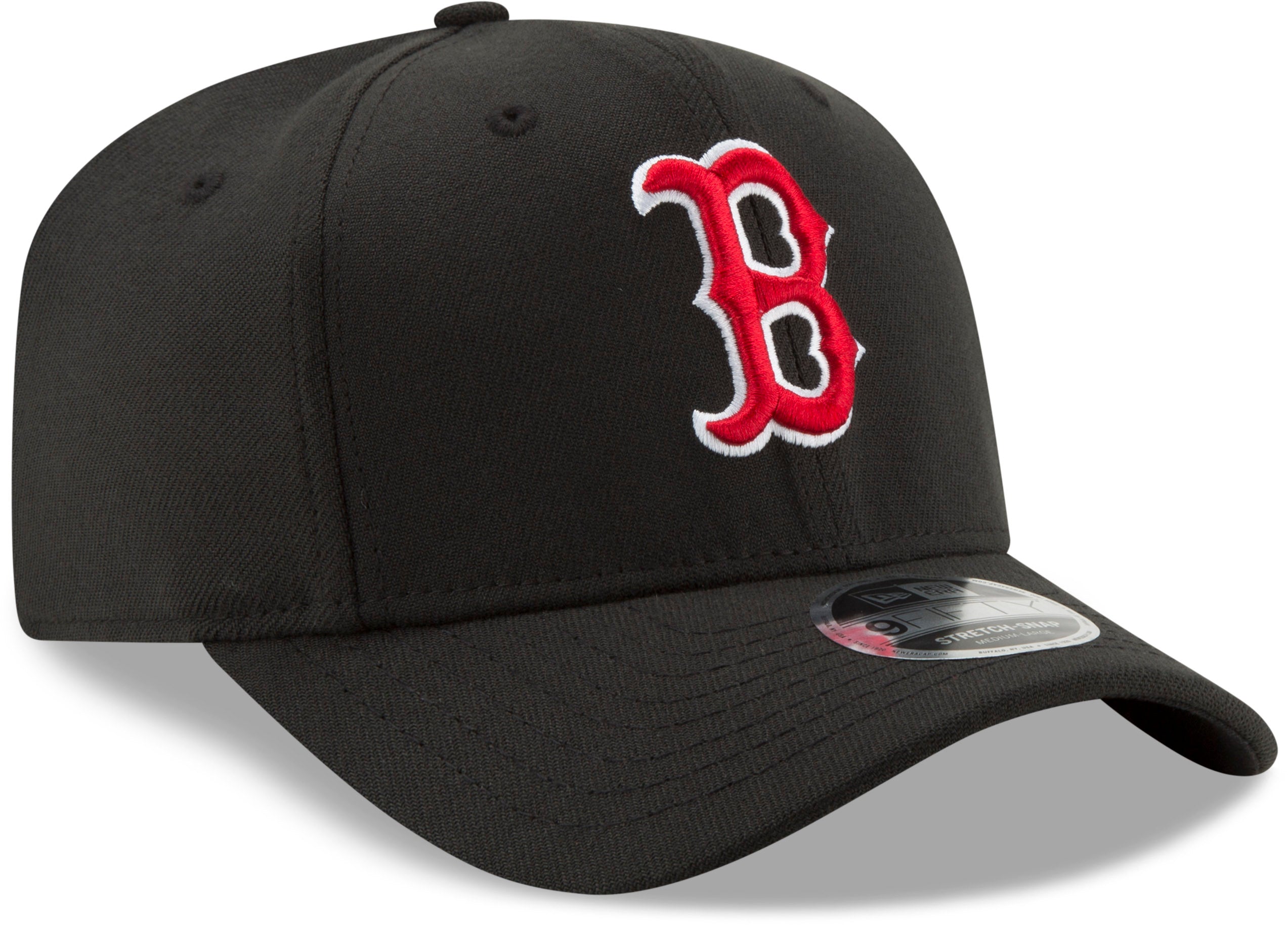 Boston Red Sox New Era 950 Black Stretch Snapback Cap