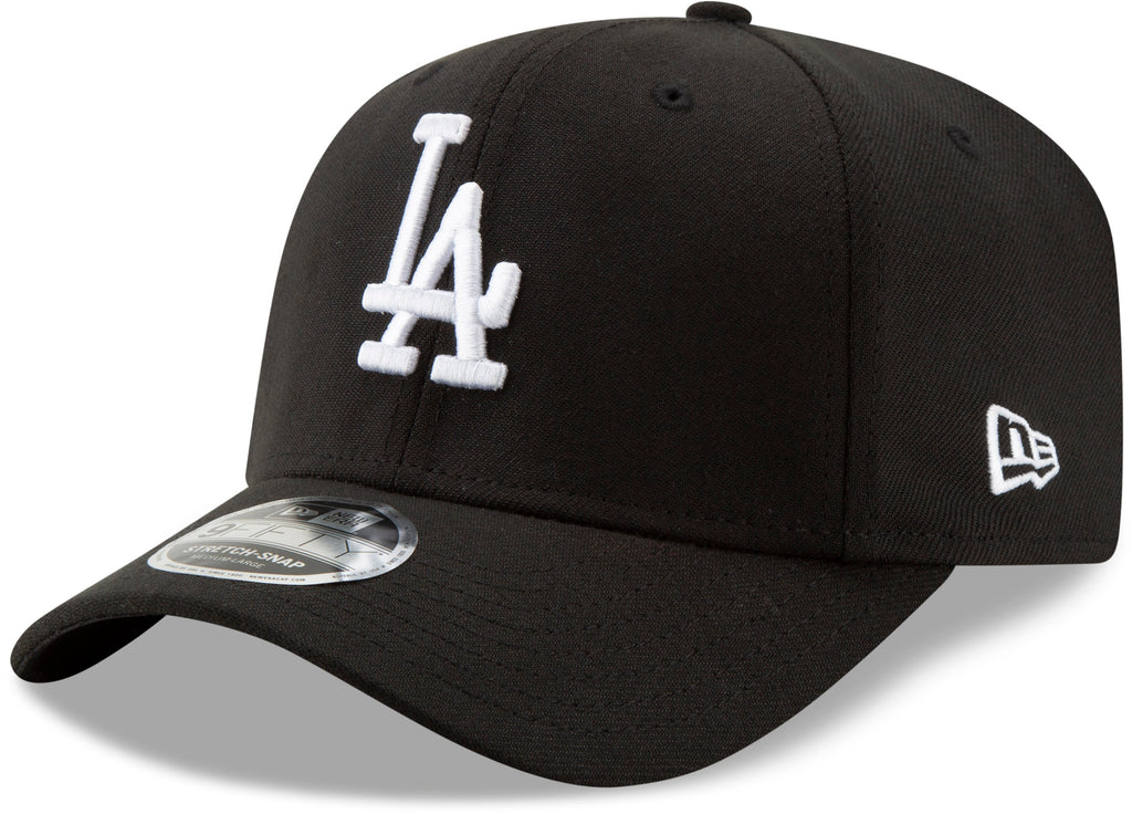 LA Dodgers New Era 950 Black Stretch Snapback Cap - pumpheadgear, baseball caps