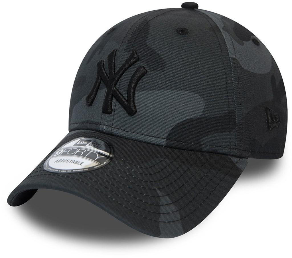 NY Yankees New Era 940 League Essential Midnight Camo Baseball Cap - pumpheadgear, baseball caps