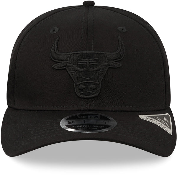 Chicago Bulls New Era 950 Tonal Black Stretch Snapback Cap - lovemycap