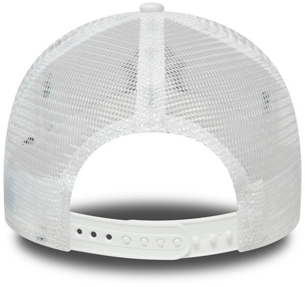 NY Yankees New Era Essentail A-Frame White Trucker Cap - lovemycap