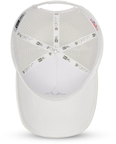 NY Yankees New Era Essentail A-Frame White Trucker Cap - lovemycap
