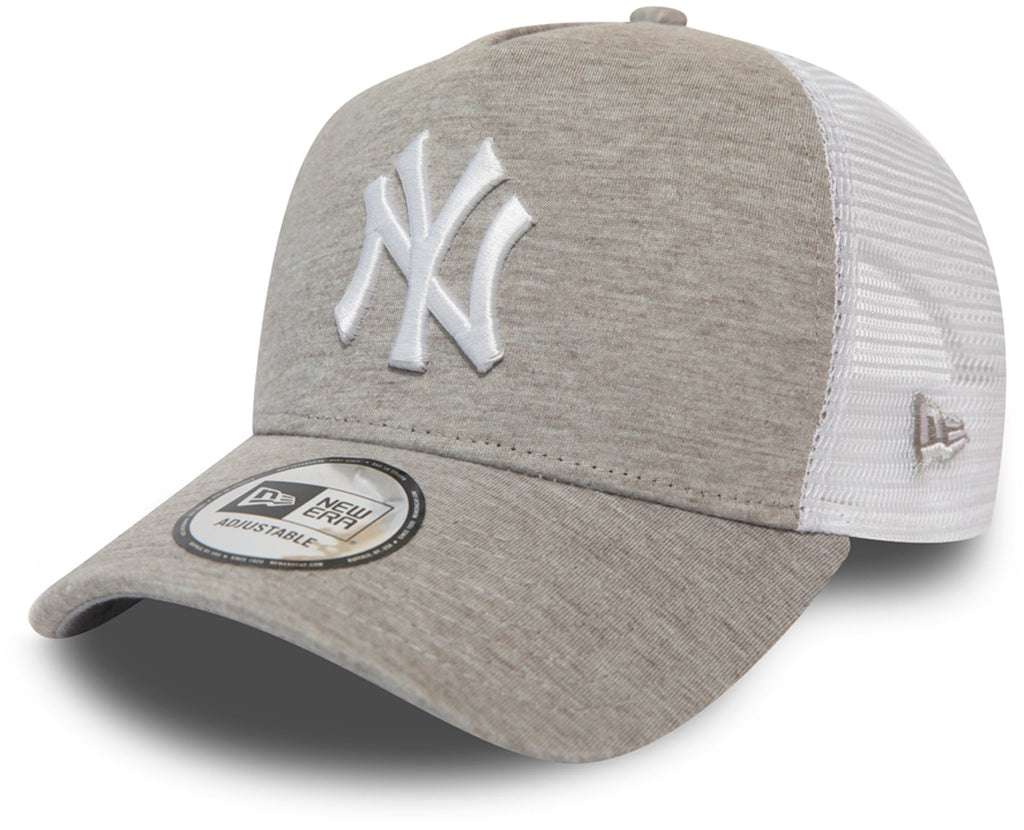 NY Yankees New Era Jersey Essential Grey Trucker Cap - pumpheadgear, baseball caps
