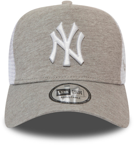 NY Yankees New Era Jersey Essential Grey Trucker Cap - pumpheadgear, baseball caps