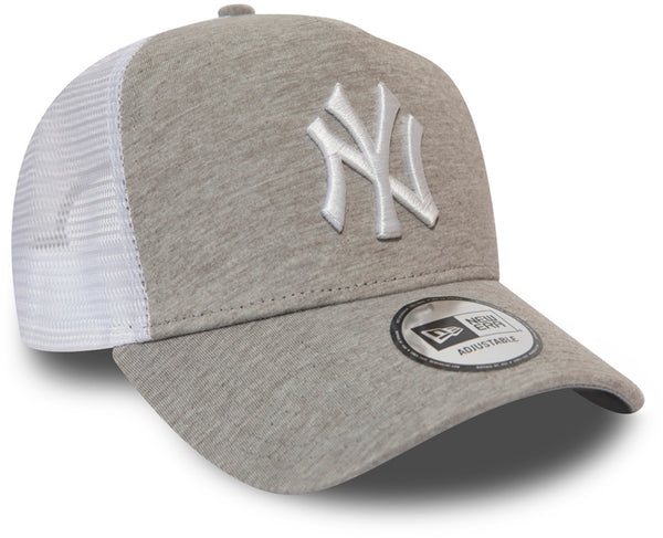 NY Yankees New Era Jersey Essential Grey Trucker Cap - pumpheadgear, baseball caps