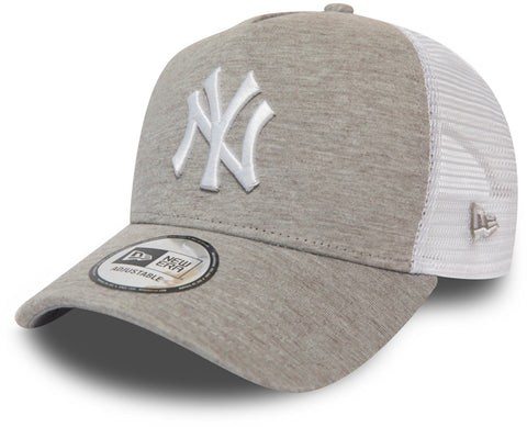NY Yankees New Era Jersey Essential Grey Trucker Cap - pumpheadgear, baseball caps
