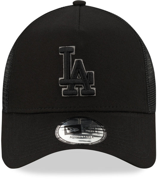 Los Angeles Dodgers New Era All Black Trucker Cap - lovemycap