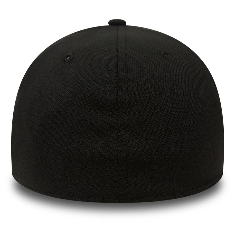 New Era 39Thirty Basic Stretch Fit Black Baseball Cap | lovemycap