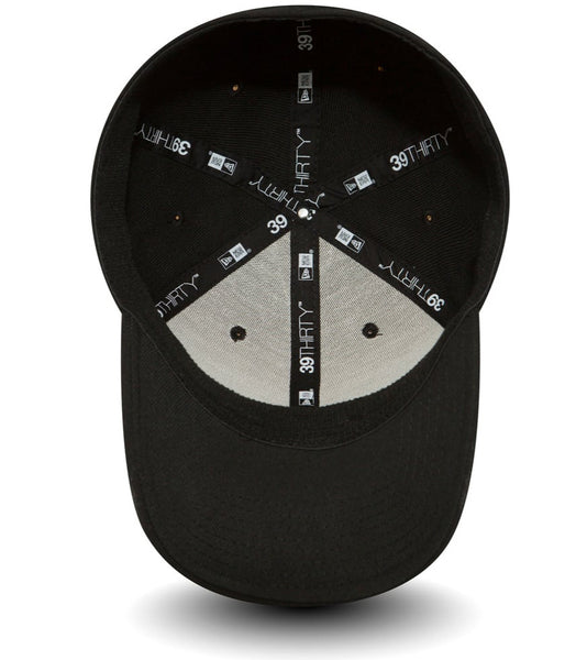 New Era 39Thirty Basic Stretch Fit Black Baseball Cap - lovemycap
