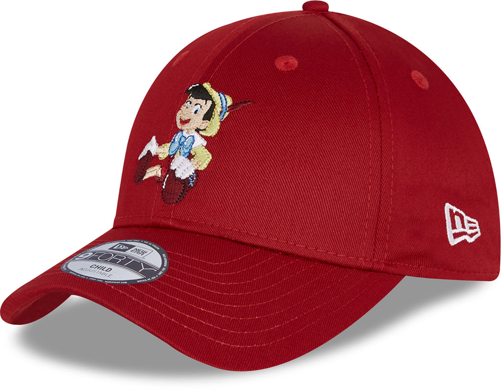 Pinocchio New Era 940 Cartoon Character Kids Red Cap (Age 0 - 12 Years) - lovemycap