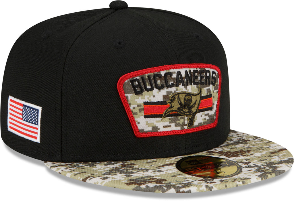 Tampa Bay Bucaneers New Era 59Fifty NFL 2021 Salute To Service Fitted Team Cap - lovemycap
