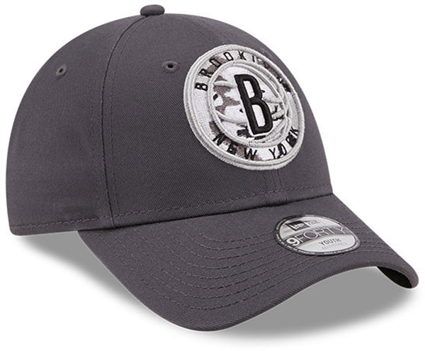 New Era Kids 9Forty Brooklyn Nets Graphite NBA Cap - newerakids