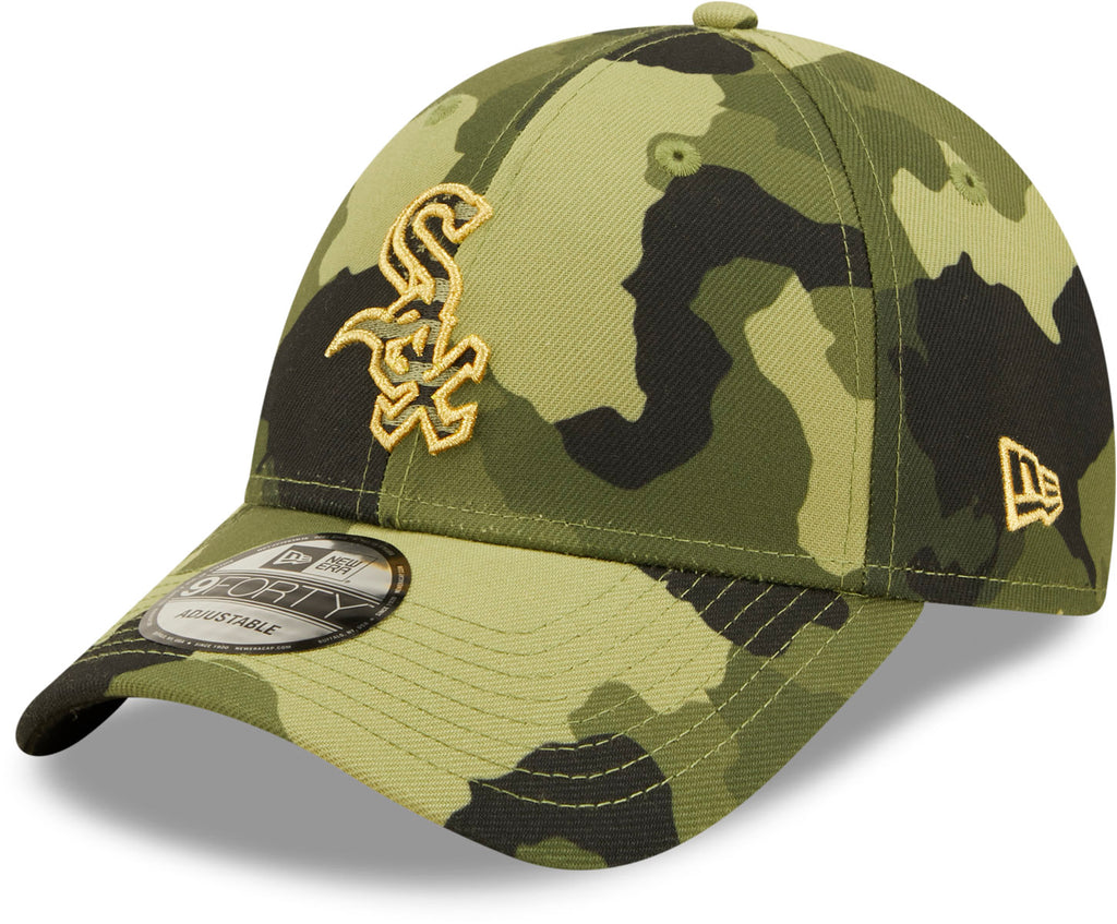 Chicago White Sox New Era 9Forty MLB 22 Armed Forces Camo Baseball Cap - lovemycap