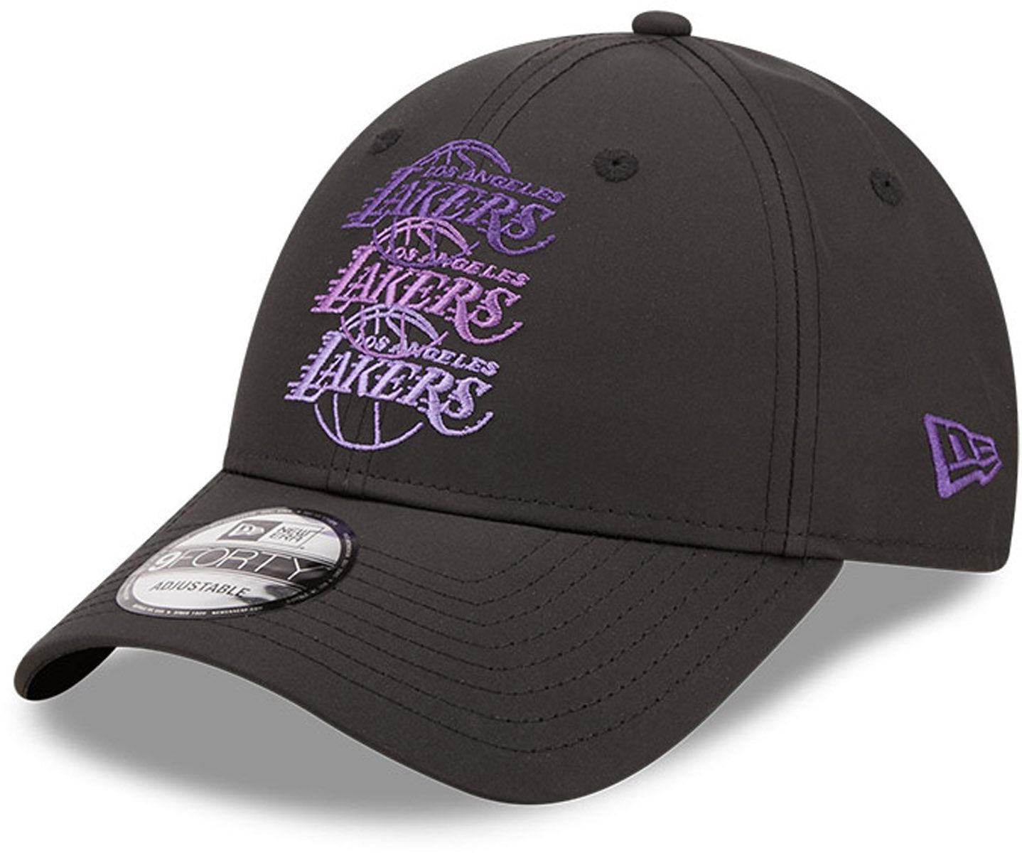 New Era Men's Los Angeles Lakers Black 9Fifty Adjustable Hat
