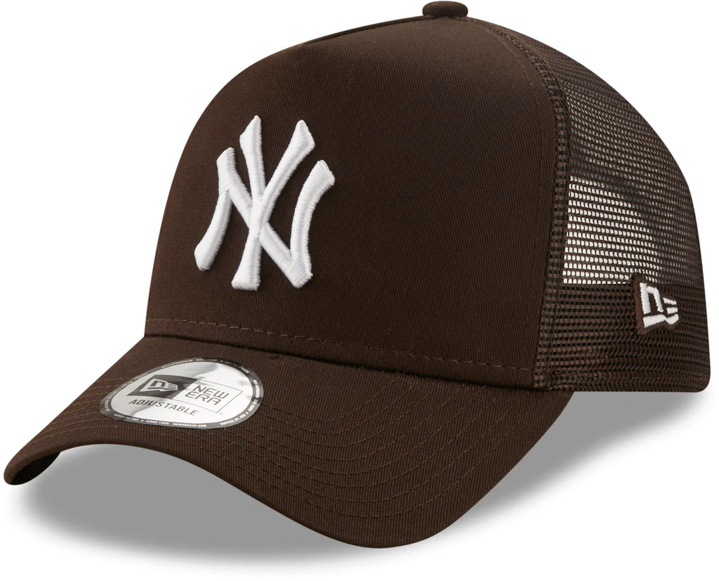 New York Yankees New Era League Essential Brown Trucker Cap - lovemycap