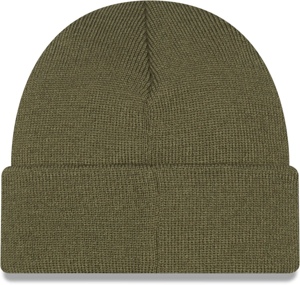 New Era Olive Green Short Cuff Knit Beanie - lovemycap