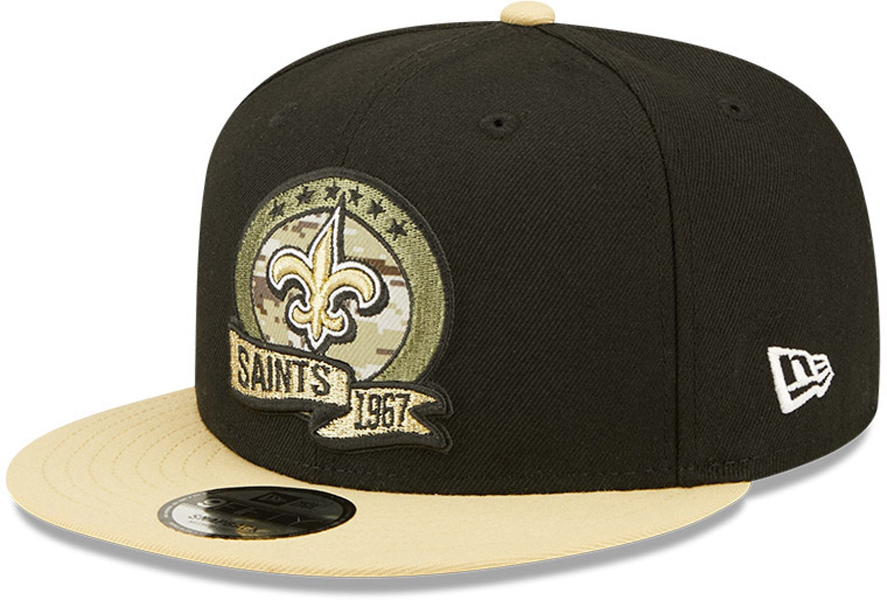 New Orleans Saints New Era 9Fifty NFL 2022 Salute To Service Snapback Cap