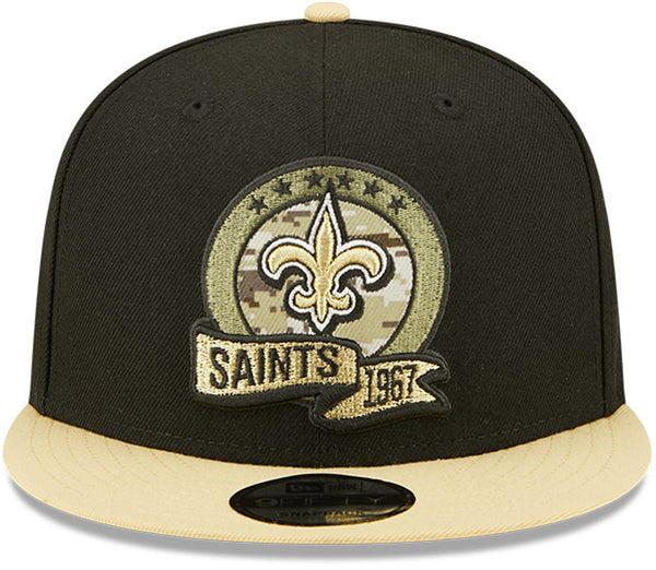 New Orleans Saints New Era 9Fifty NFL 2022 Salute To Service Snapback Cap - lovemycap