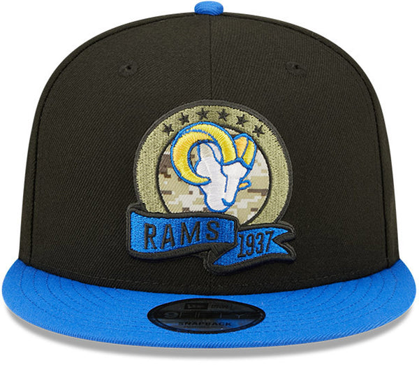 Los Angeles Rams New Era 9Fifty NFL 2022 Salute To Service Snapback Cap - lovemycap