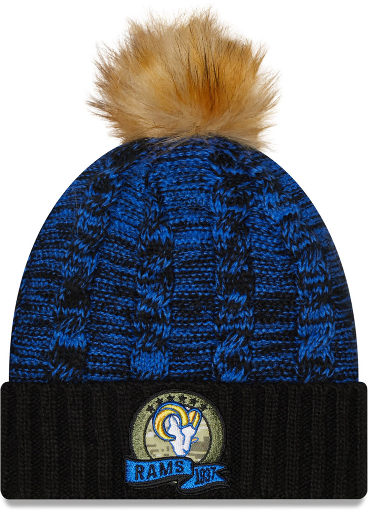 Los Angeles Rams New Era NFL 2022 Salute To Service Winter Knit Bobble Hat - lovemycap