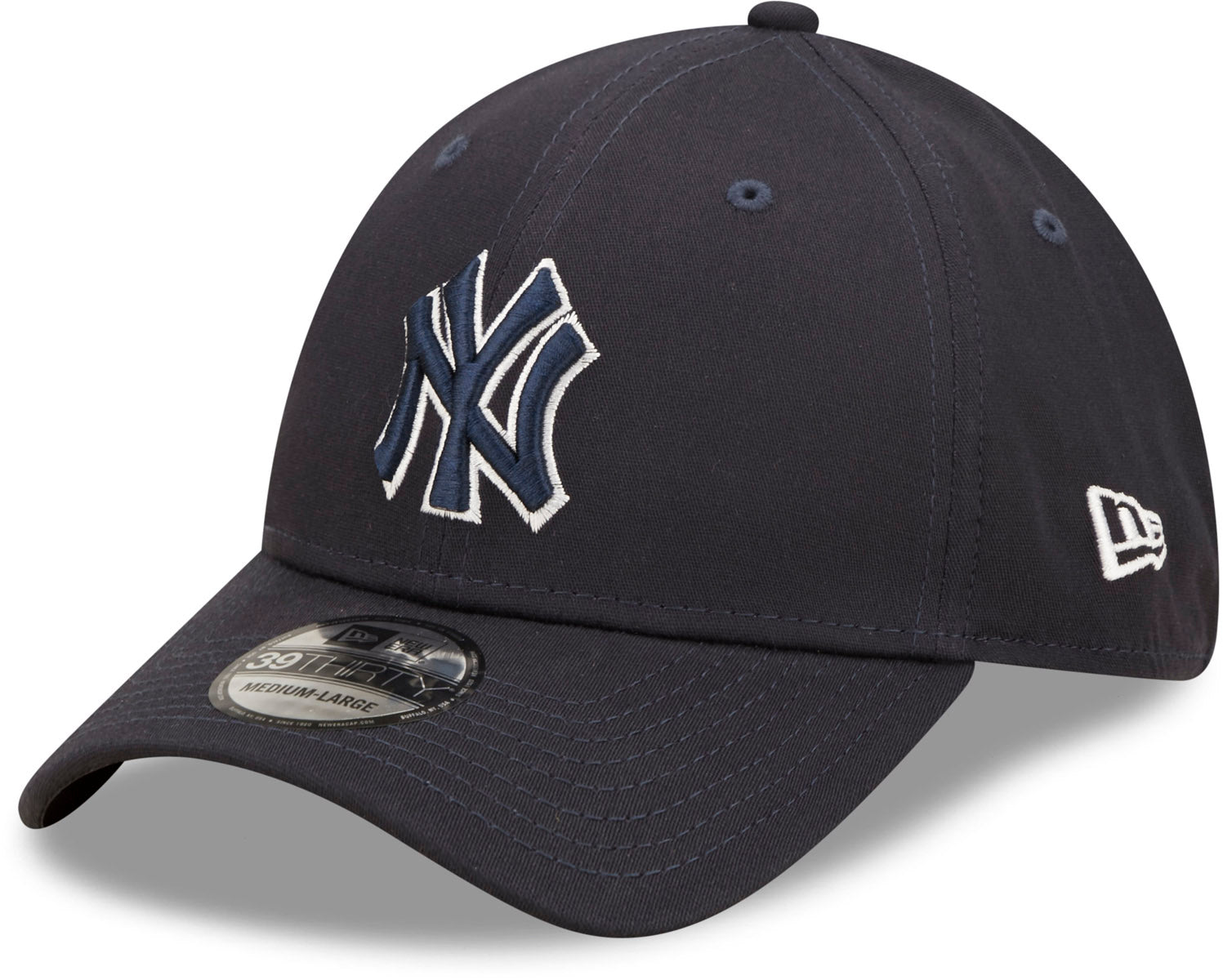 New York Yankees New Era 39Thirty Team Outline Navy Stretch Fit