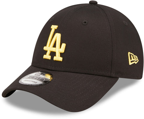 Los Angeles Dodgers New Era 9Forty League Essential Black Baseball Cap - lovemycap