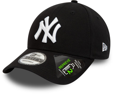 New York Yankees New Era 9Forty League Essential Repreve Black Baseball Cap - lovemycap