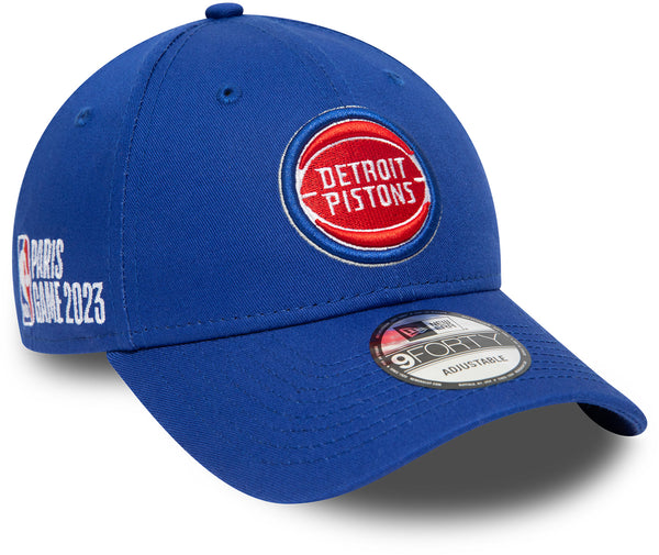 Detroit Pistons New Era 9Forty NBA Paris Game Team Cap - lovemycap
