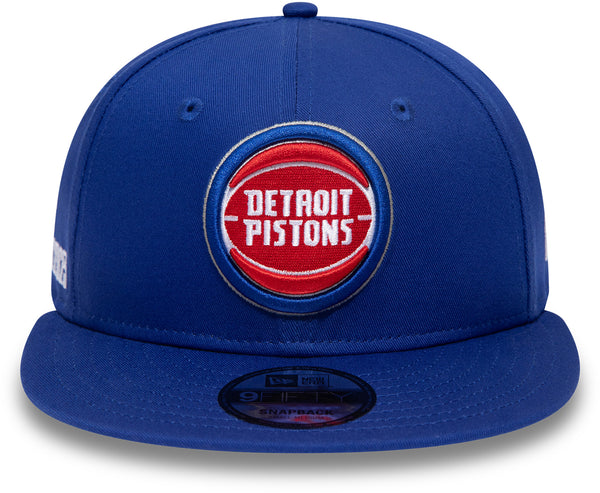 Detroit Pistons New Era 9Fifty NBA Paris Game Team Snapback Cap - lovemycap