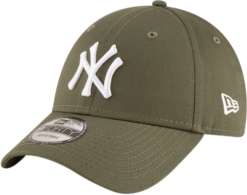NY Yankees New Era 940 League Essential Olive Green Baseball Cap