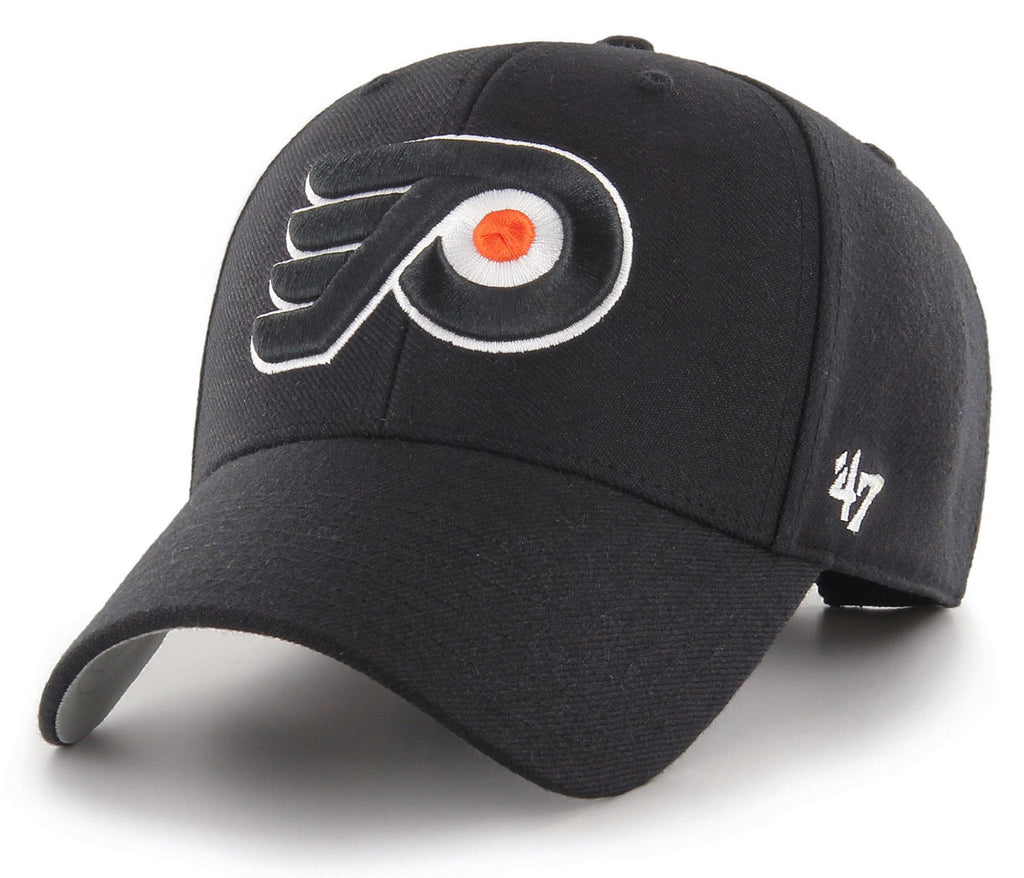 Philadelphia Flyers 47 Brand MVP Adjustable Black NHL Cap - pumpheadgear, baseball caps