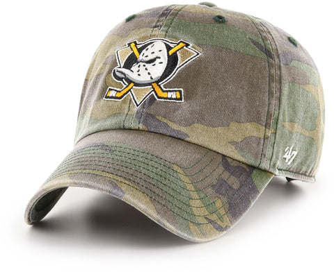 Anaheim Ducks 47 Brand Camo Clean Up NHL Team Cap - pumpheadgear, baseball caps