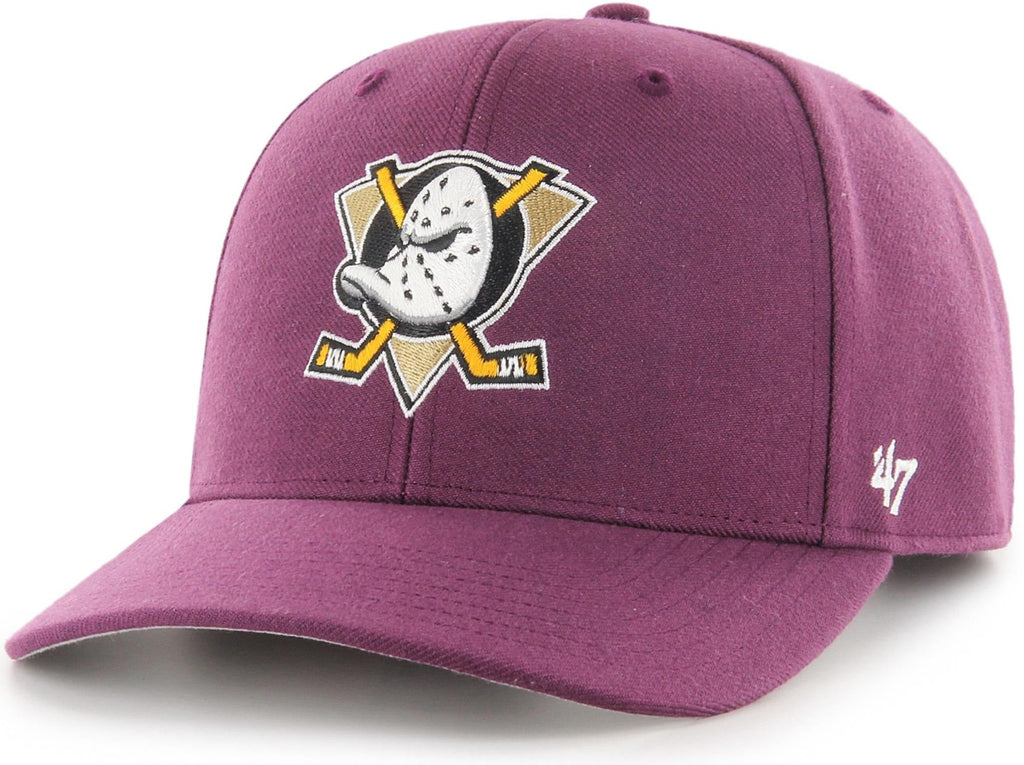 Anaheim Ducks 47 Brand MVP Plum Cold Zone Snapback Cap - lovemycap