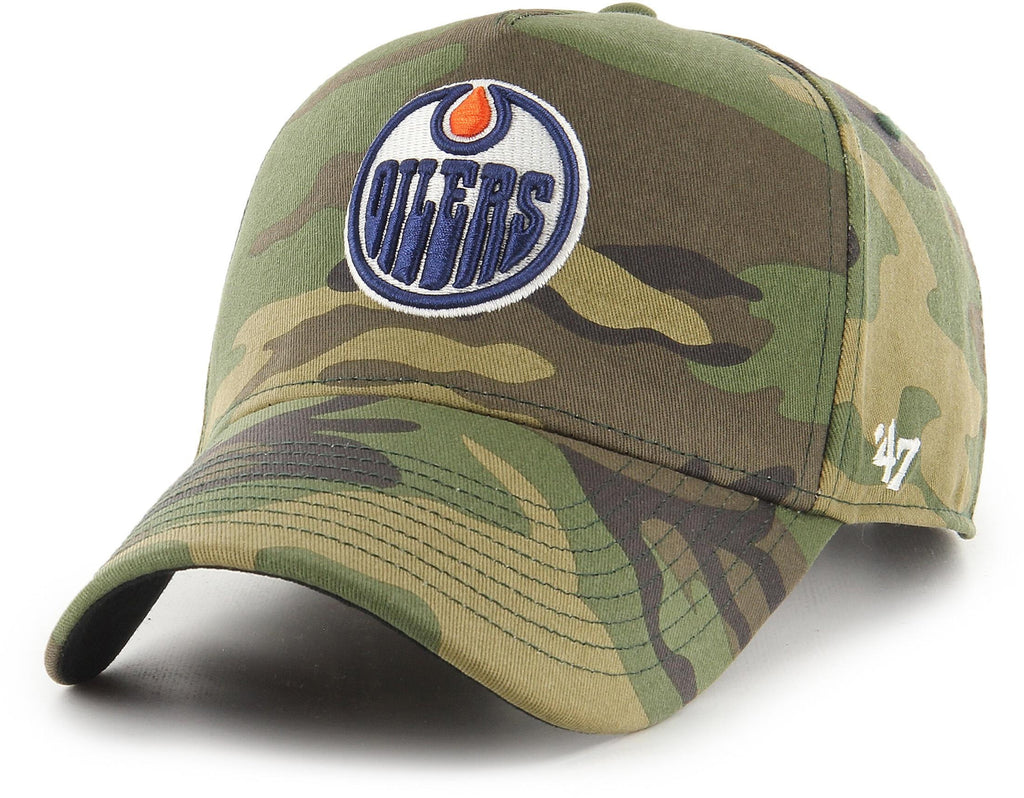 Edmonton Oilers 47 Brand Camo Grove Snapback Cap - lovemycap