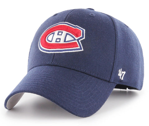 Montreal Canadiens 47 Brand MVP Adjustable NHL Navy Team Cap - lovemycap