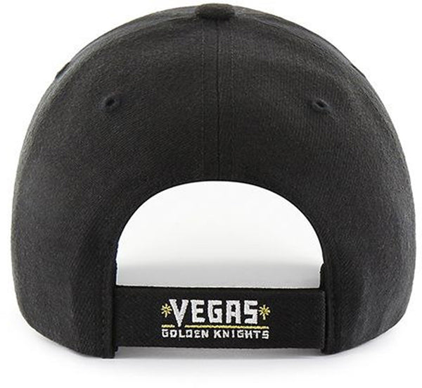 Vegas Golden Knights 47 Brand MVP Adjustable Black NHL Cap - lovemycap