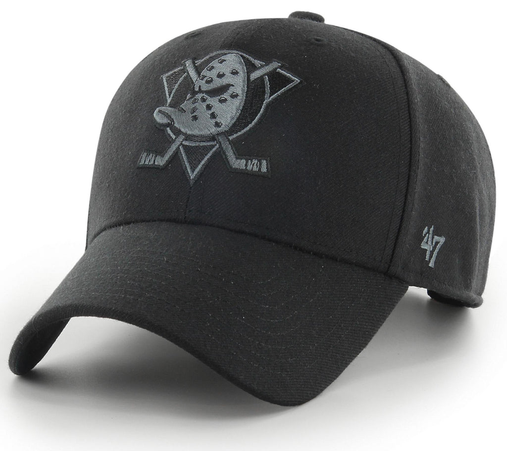 Anaheim Ducks 47 Brand MVP NHL Team Black Snapback Cap - lovemycap